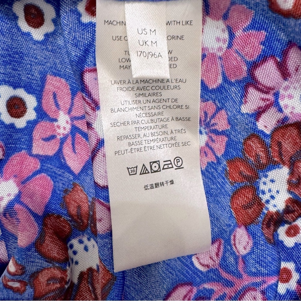 Free People Daisy Jane Botanical Combo Floral Print Mini Dress Size Medium‎ - Picture 7 of 8
